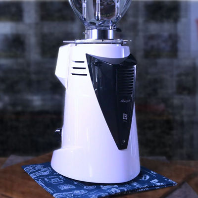 Fiorenzato F64E Coffee Bean Grinder for cafe , white color , front view